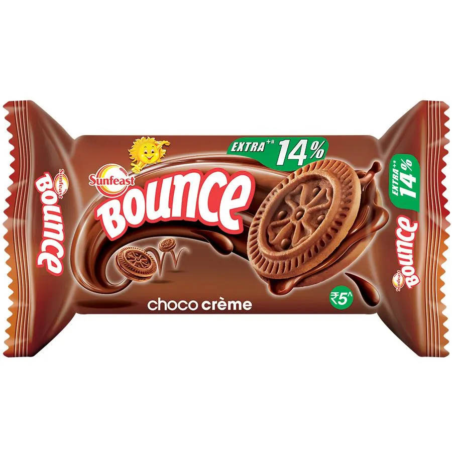 Sunfeast Bounce Choco Cream Biscuits Rs. 5 | Pack of 12